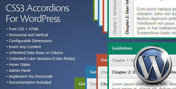 CSS3 Accordions For WordPress CSS3 Accordions For WordPress