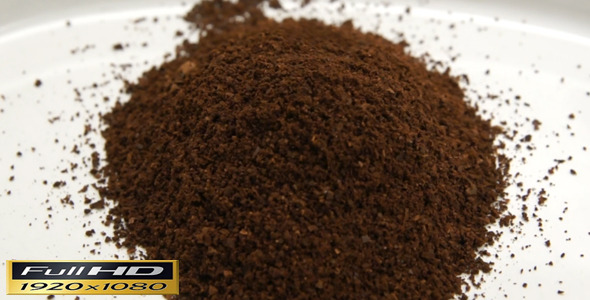 Pouring Grained Coffee Full HD Pouring Grained Coffee Full HD