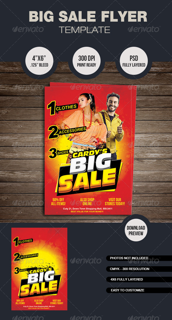 Big Sale Flyer Template - Commerce Flyers