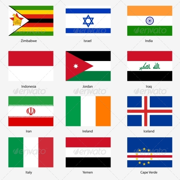 Flag Set of World Sovereign States