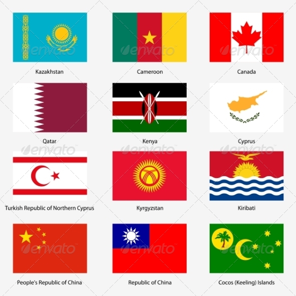 Flag Set of World Sovereign States