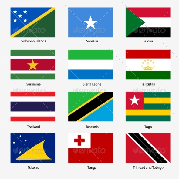 Flag Set of World Sovereign States