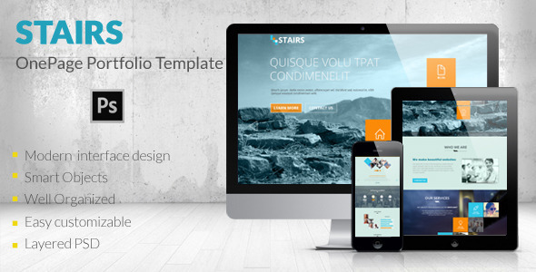 Stairs - OnePage Portfolio Template