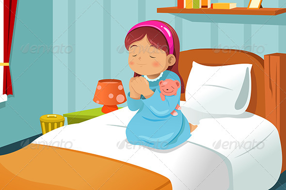 Little Girl Praying Little Girl Praying