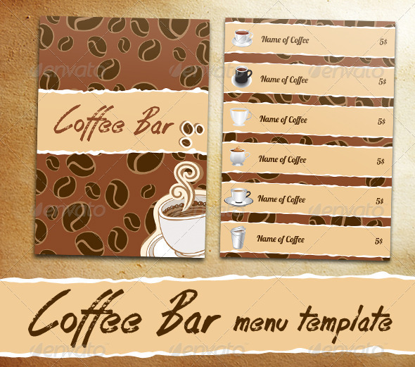 Coffee Bar Menu Coffee Bar Menu