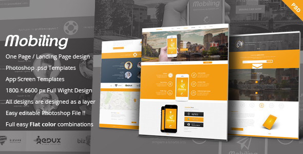 Mobiling One Page App Landing Page Mobiling One Page App Landing Page