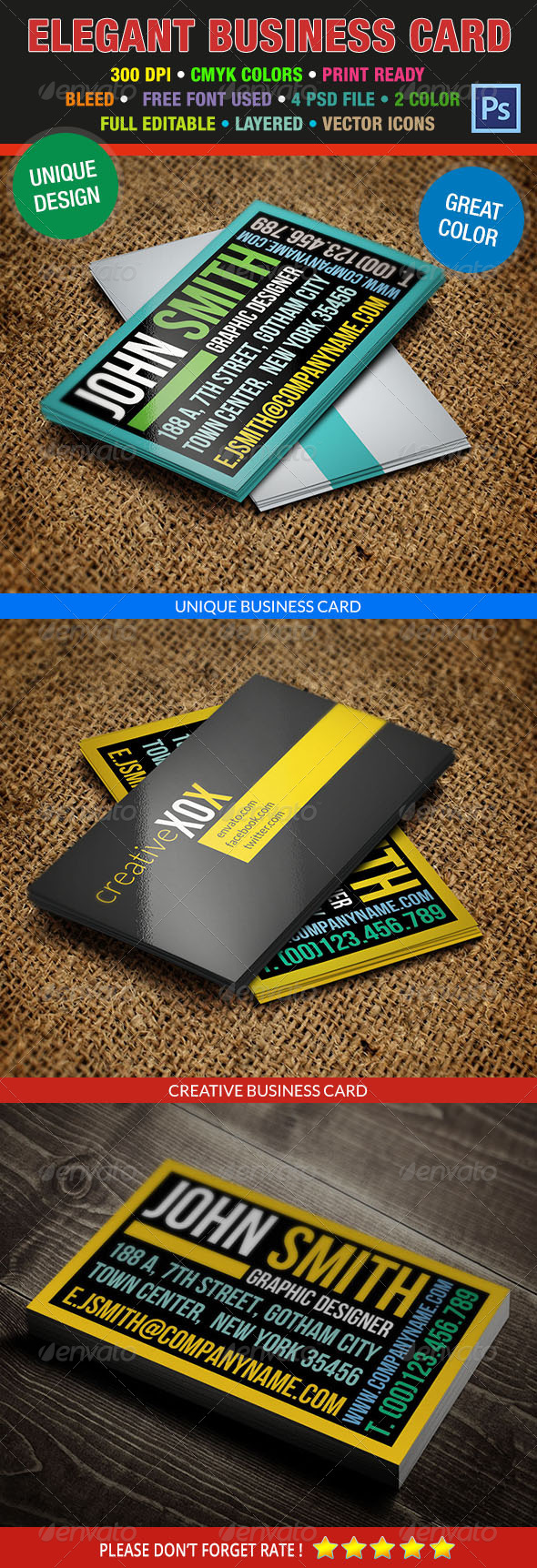 Creative Business Card 195 Creative Business Card 195