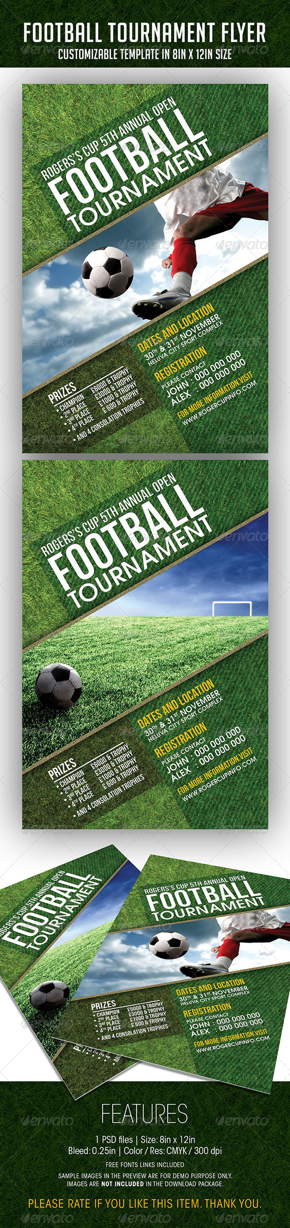 Football Tournament Event Flyer - Sports Events