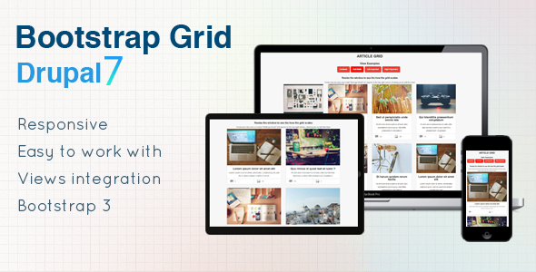 Bootstrap Grid - Drupal 7 Views Grid
