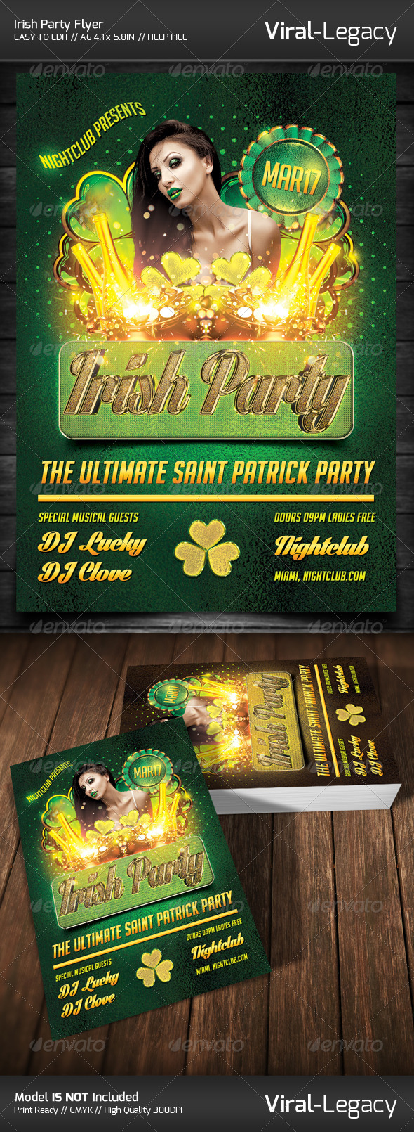 Saint Patrick Irish Party Flyer Saint Patrick Irish Party Flyer