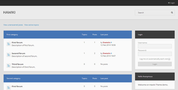 Hawiki Forum Theme Hawiki Forum Theme