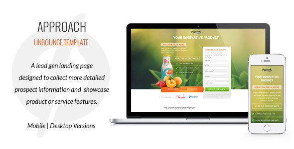 Approach - Lead Gen Unbounce Template