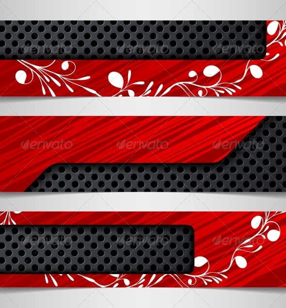 Banner with Floral Pattern Banner with Floral Pattern