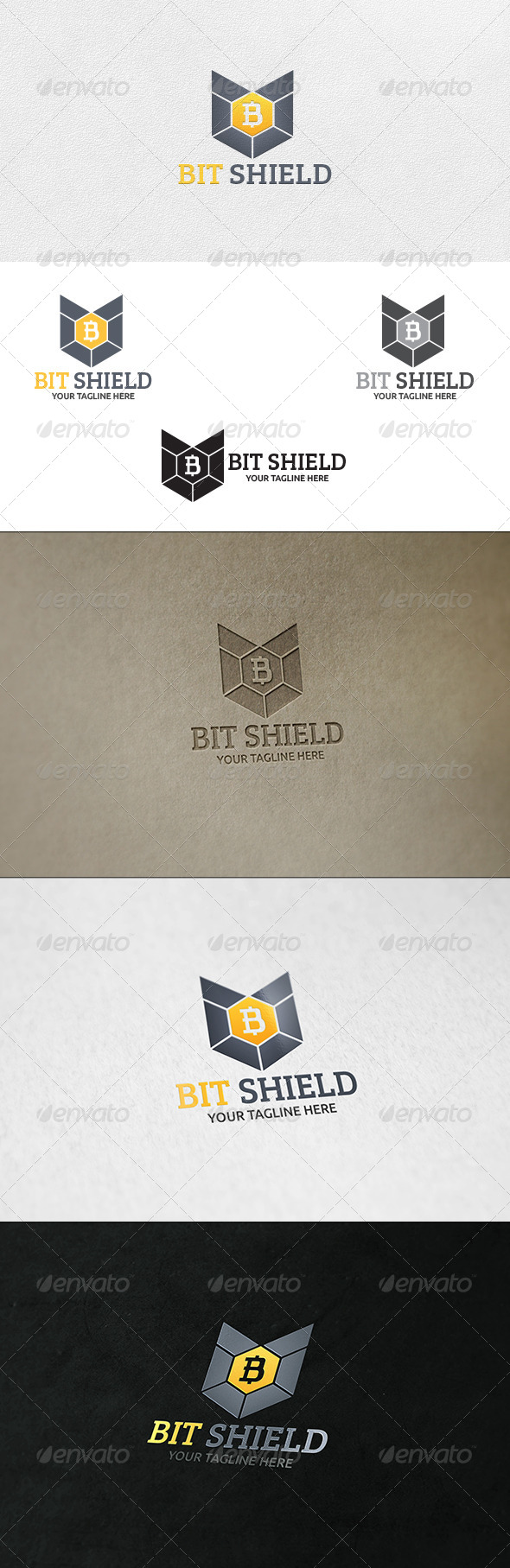 Bit Shield Logo Template Bit Shield Logo Template