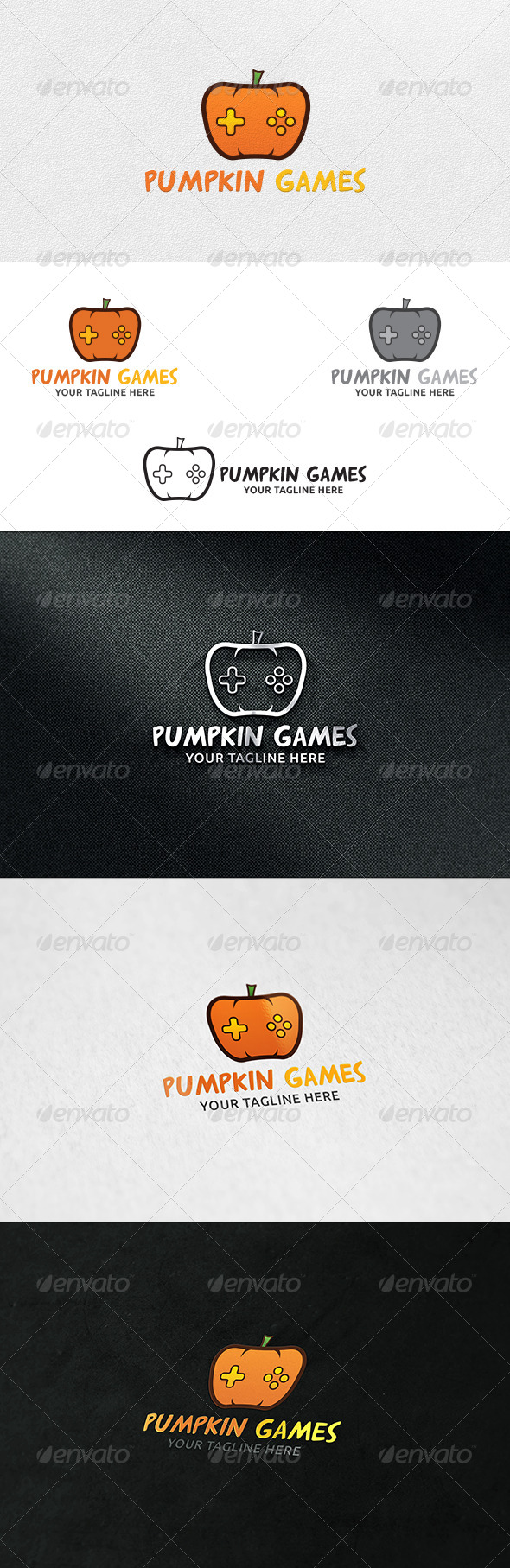 Pumpkin Games - Logo Template