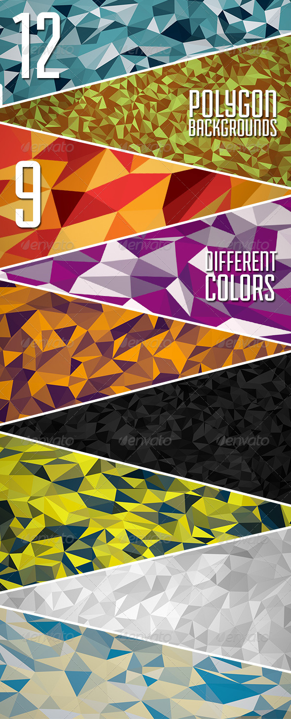 The Abstract Polygon Backgrounds Vol.3