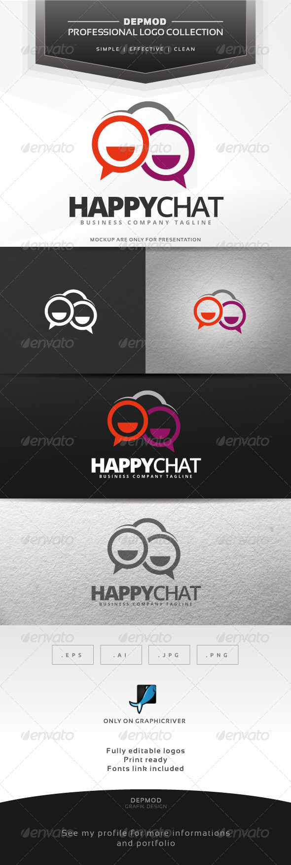 Happy Chat Logo Happy Chat Logo