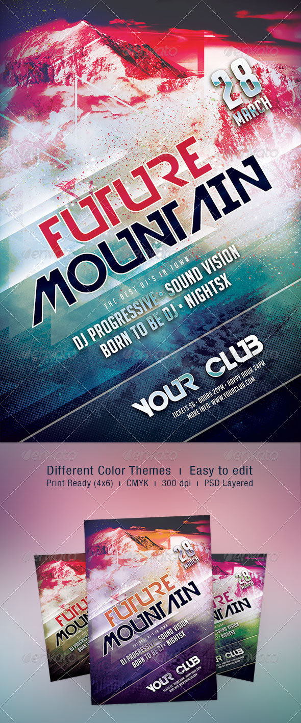Future Mountain Flyer - Clubs & Parties Events