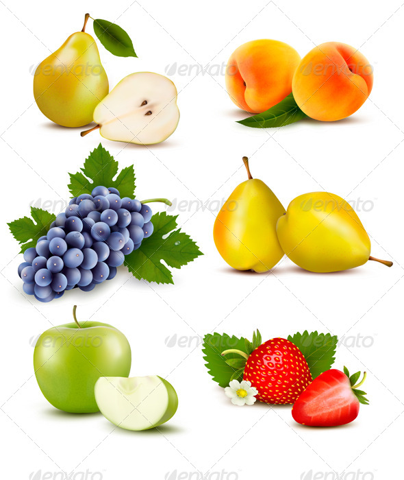 Big Group of Different Fruit