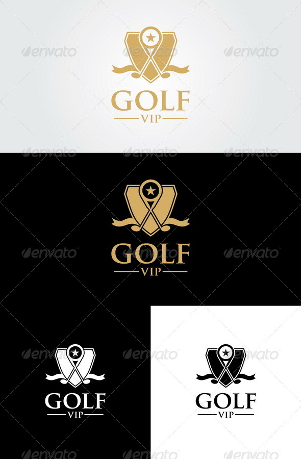 Golf Vip Logo Template Golf Vip Logo Template