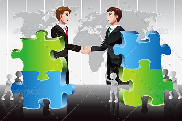 Business Merger Concept Business Merger Concept