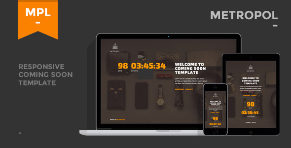 Metropol - Responsive Coming Soon Template