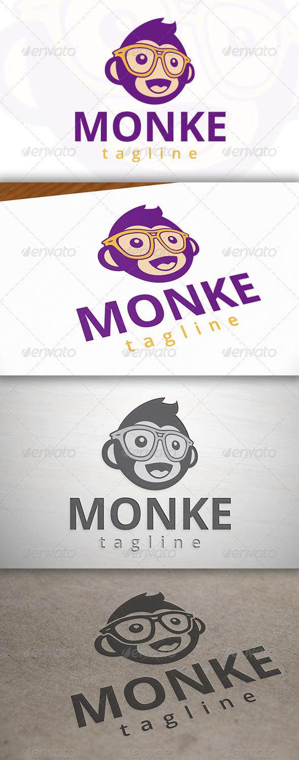 Geek Monkey Logo Template Geek Monkey Logo Template