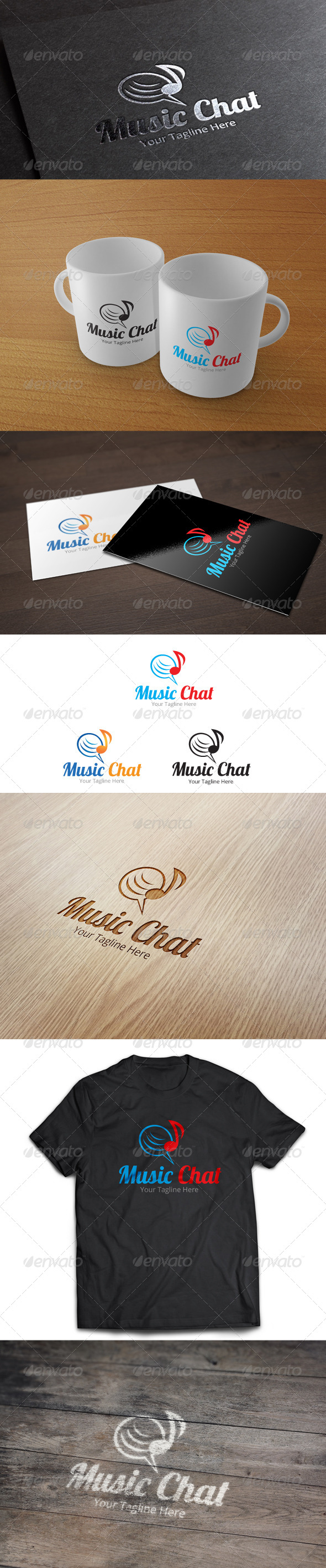Music Chat - Logo Template