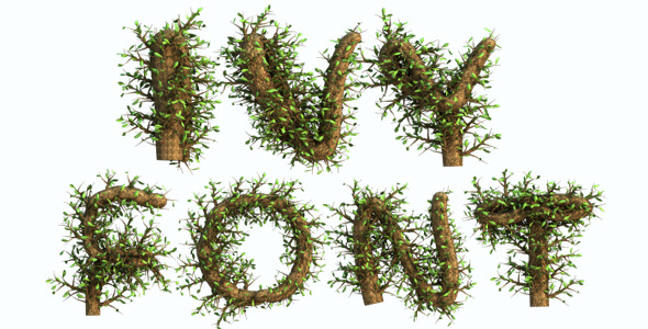 Growing Tree With Wind Blow Alphabet Growing Tree With Wind Blow Alphabet