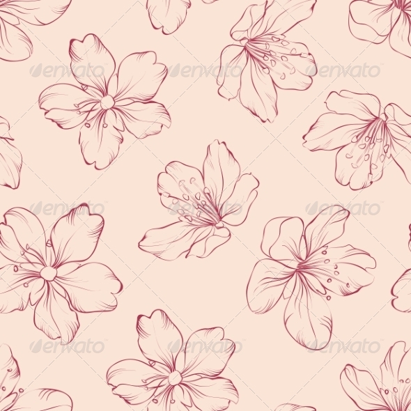 Cherry Blossom Seamless Pattern Cherry Blossom Seamless Pattern