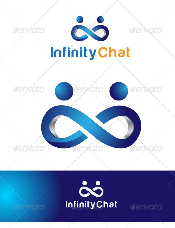 Infinity Chat Logo Template Infinity Chat Logo Template