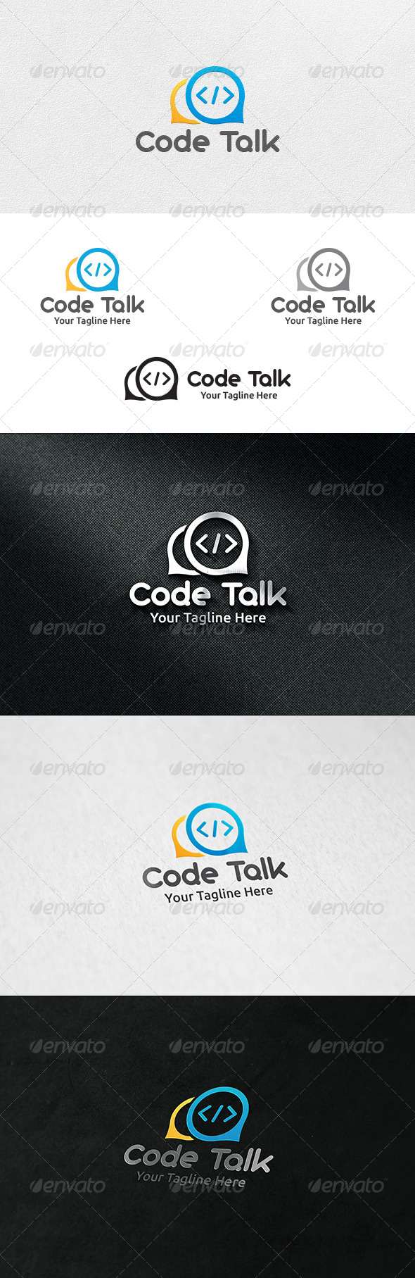 Code Talk Logo Template Code Talk Logo Template