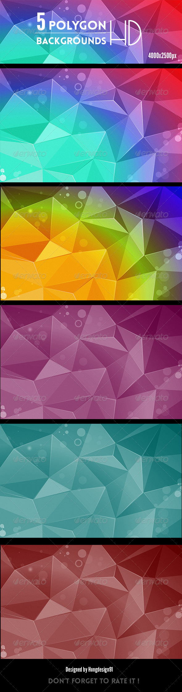 5 Amazing Polygon Backgrounds HD