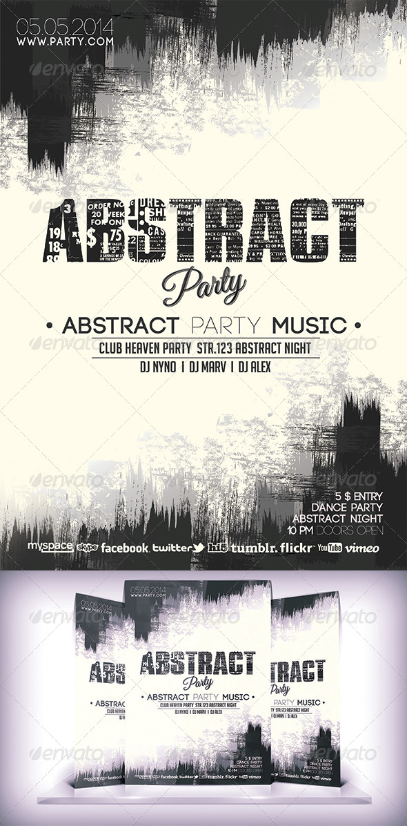 Abstract Party Flyer Abstract Party Flyer
