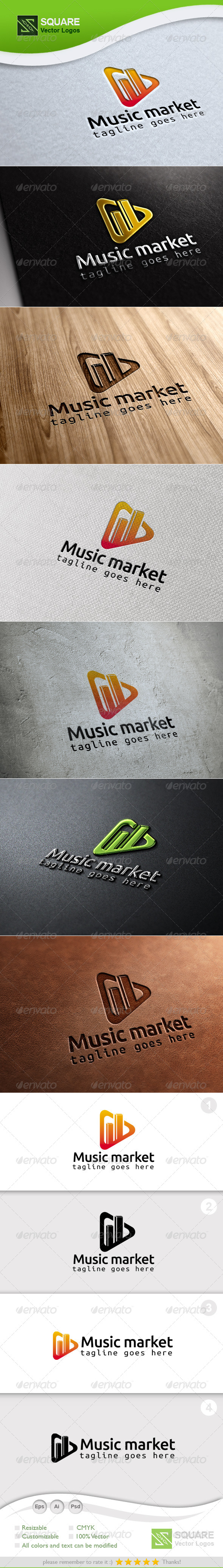 Play Graph Vector Logo Template Play Graph Vector Logo Template