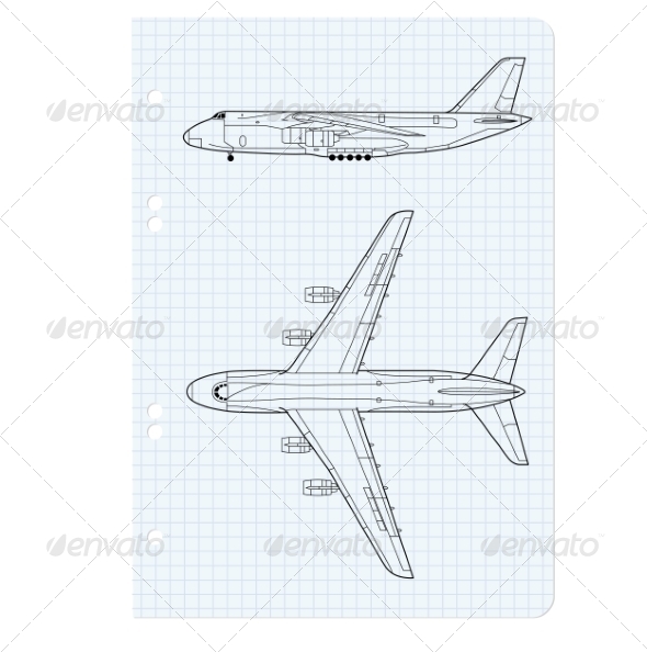 Airplane Drawing Airplane Drawing