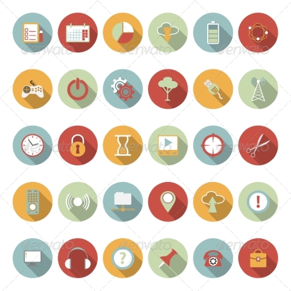 Universal Vector Flat Icons Universal Vector Flat Icons