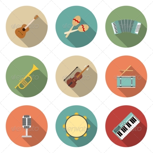 Musical Instruments Icons Musical Instruments Icons