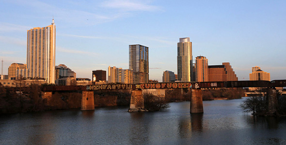 Downtown Austin with Train Downtown Austin with Train