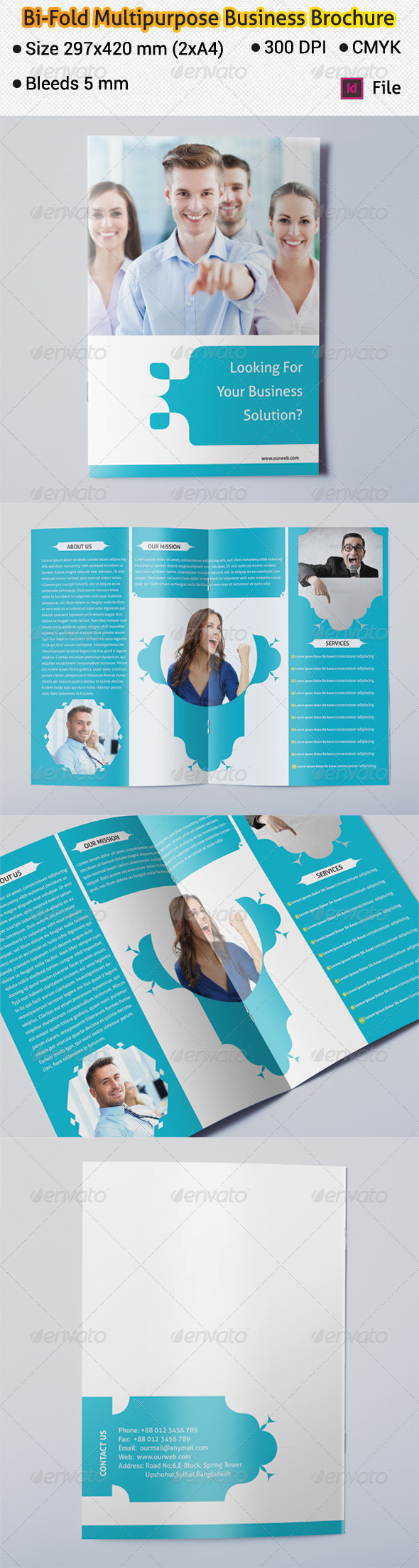 Bi-fold Multipurpose Business Brochure Bi-fold Multipurpose Business Brochure