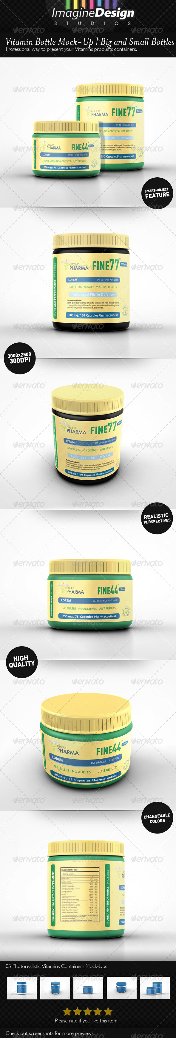 Vitamin Bottle Mockup Vitamin Bottle Mockup