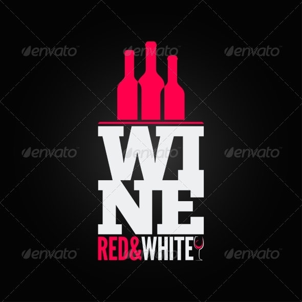Wine Bottle Glass Design Menu Background Wine Bottle Glass Design Menu Background