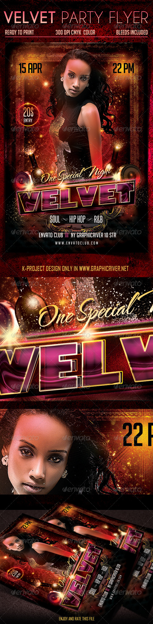Velvet Party Flyer Velvet Party Flyer