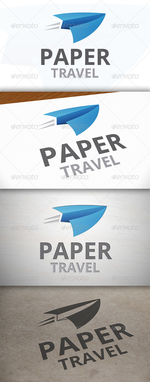 Paper Travel Logo Paper Travel Logo