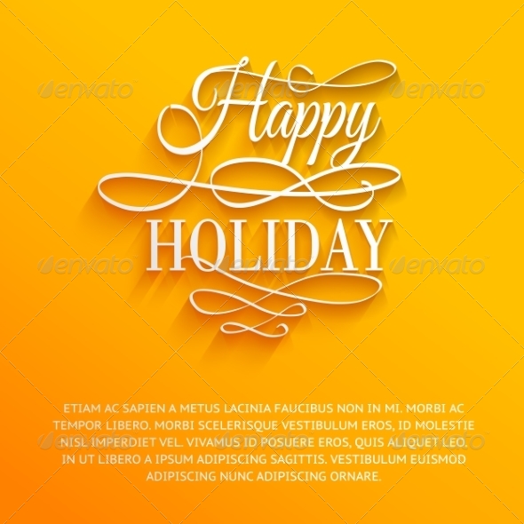 Happy Holiday Happy Holiday