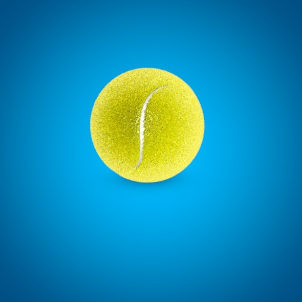 high poly tennis ball 3D model high poly tennis ball 3D model