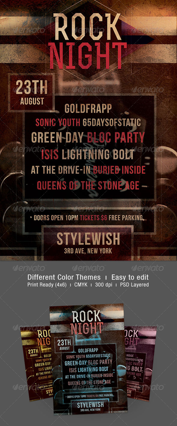 Rock Night Flyer - Concerts Events