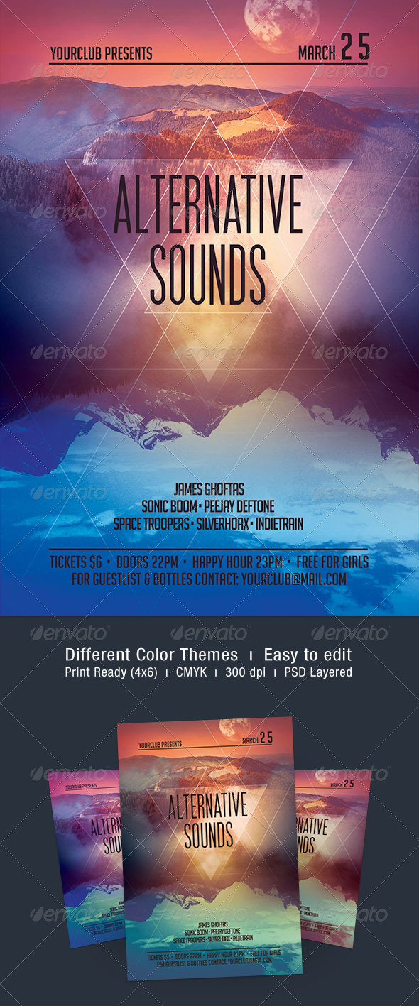 Alternative Sounds Flyer - Concerts Events