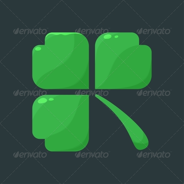 Shamrock Clover Over Dark Background Shamrock Clover Over Dark Background