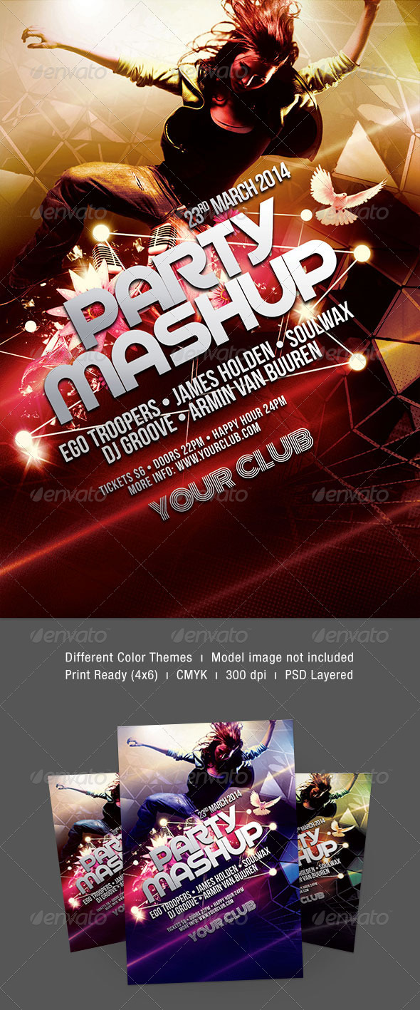 Party Mashup Flyer - Clubs & Parties Events